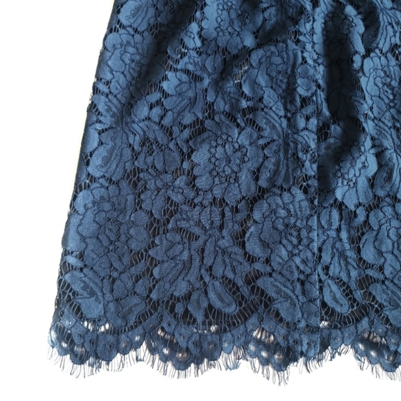 NWT Brixon Ivy Blue Cyndi Lace Pencil Skirt Small - Picture 5 of 9